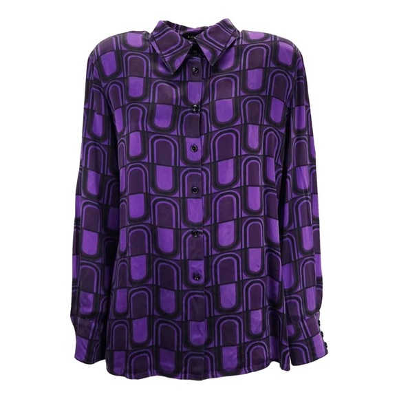 Escada Tops - Escada Purple Button Down Shirt